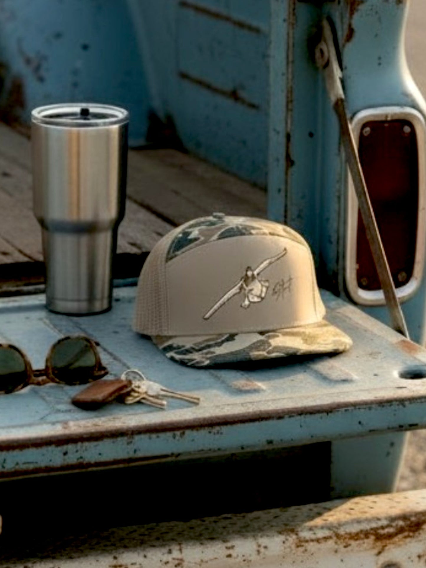 Southern Strut Flying In Camo Trucker Hat
