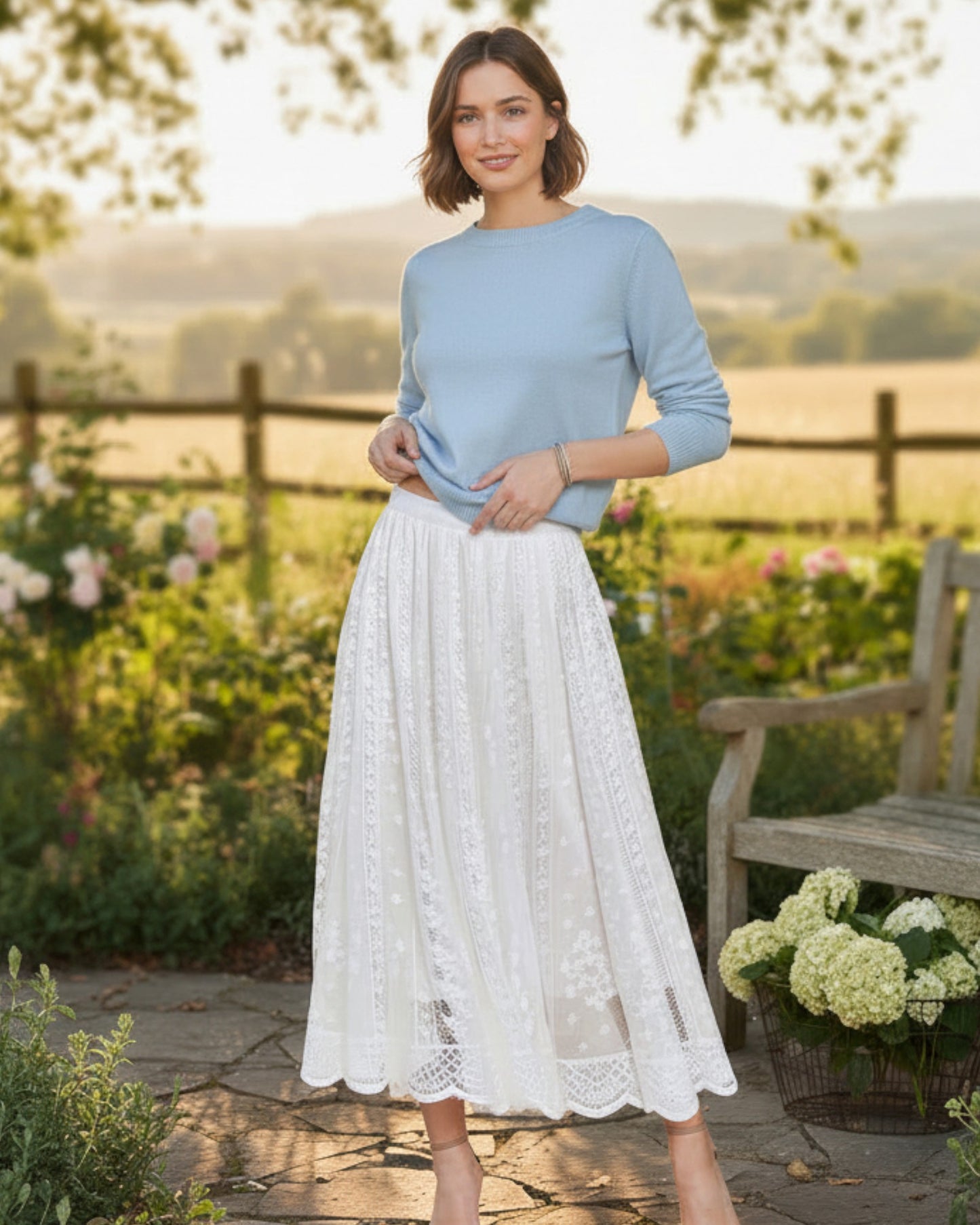 Willow Grace Lace Maxi Skirt