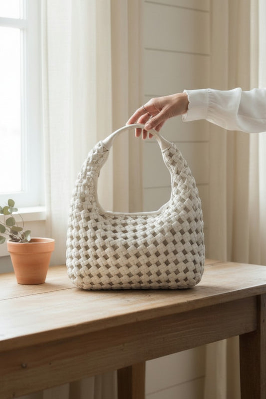 Rochelle Woven Hobo Bag