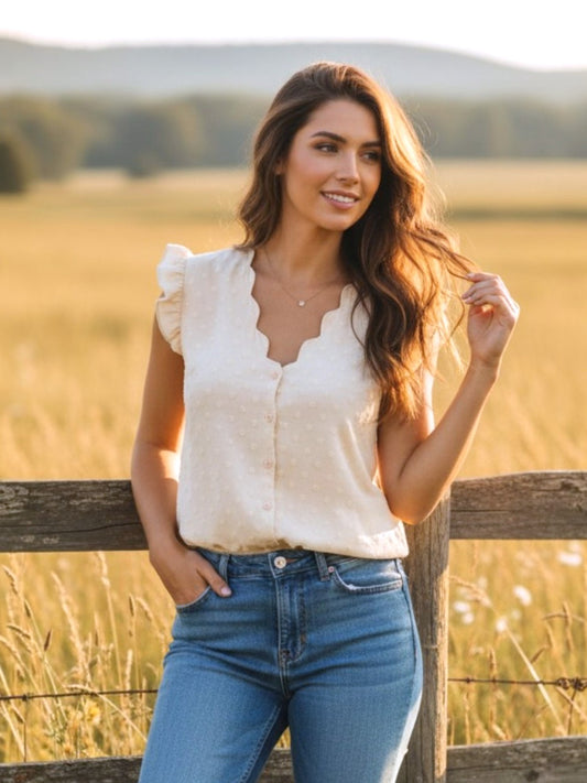Grace Swiss Dot Blouse